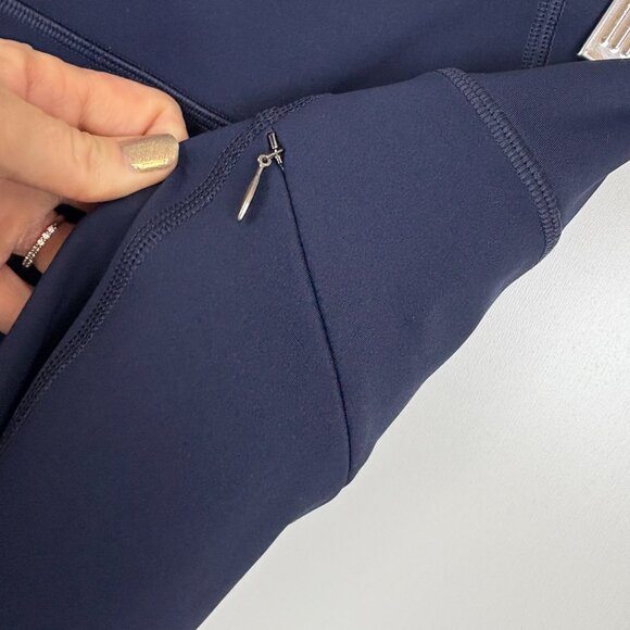 Athleta Small Timeless Contender Capris Leggings Zip Pockets Small Petite - Picture 11 of 11